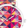 Thumbnail Image 1 of Sekonda Ladies' Pink Geometric Patterned Expander Bracelet Watch