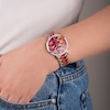 Thumbnail Image 3 of Sekonda Ladies' Pink Geometric Patterned Expander Bracelet Watch