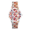 Thumbnail Image 0 of Sekonda Ladies' Orange Geometric Patterned Expander Bracelet Watch
