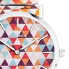 Thumbnail Image 1 of Sekonda Ladies' Orange Geometric Patterned Expander Bracelet Watch