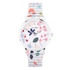 Thumbnail Image 0 of Sekonda Ladies' White Floral Patterned Expander Bracelet Watch