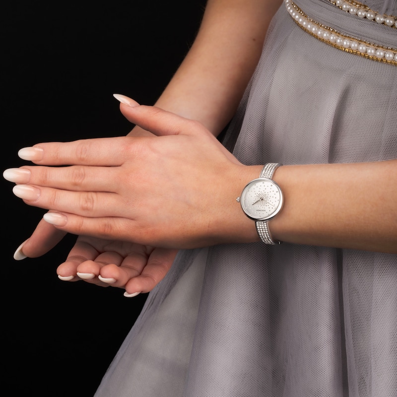 Main Image 7 of Sekonda Celeste Starlet Ladies' Silver Alloy Bracelet Watch
