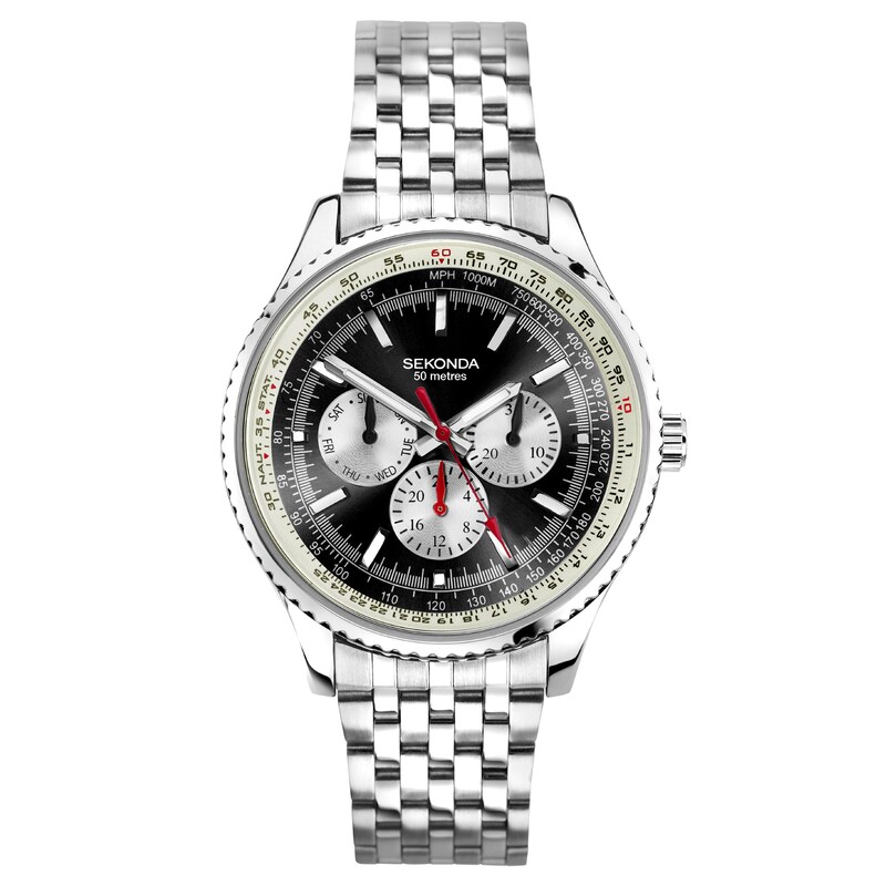 Sekonda Maverick Men's Multi link Stainless Steel Watch