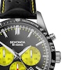Thumbnail Image 1 of Sekonda Velocity Men’s Chronograph Dial Black Leather Strap Watch