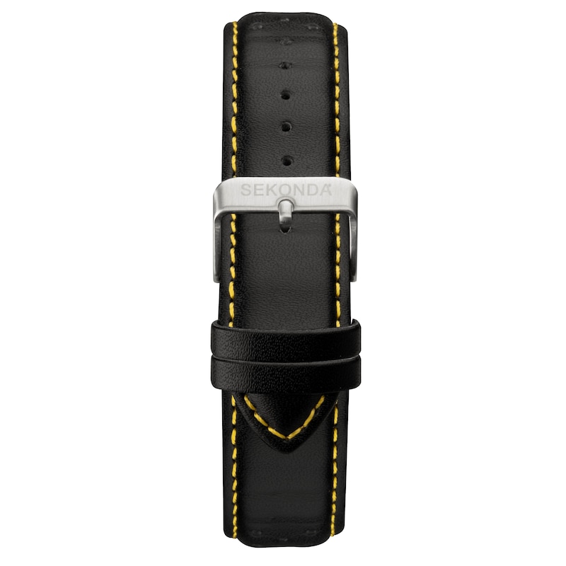 Sekonda Velocity Men’s Chronograph Dial Black Leather Strap Watch