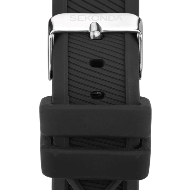 Main Image 5 of Sekonda Pacific Wave Men’s Chronograph Black Silicone Strap Watch