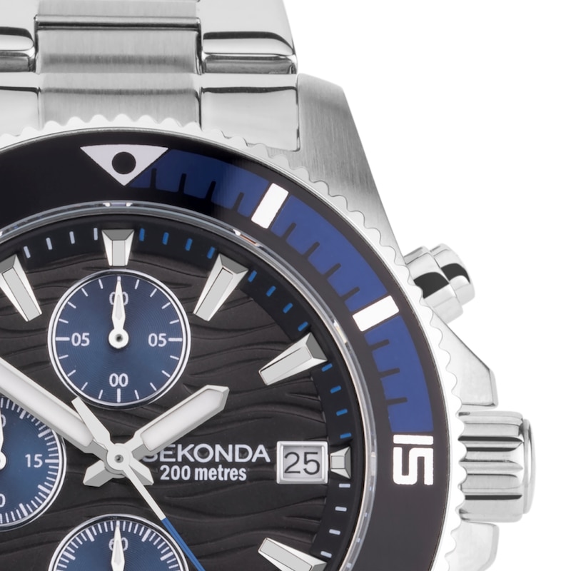 Main Image 2 of Sekonda Pacific Wave Men’s Chronograph Stainless Steel Bracelet Watch