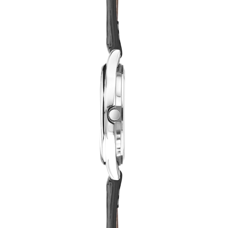 Main Image 3 of Sekonda Easy Reader Men's Black Leather Strap Watch