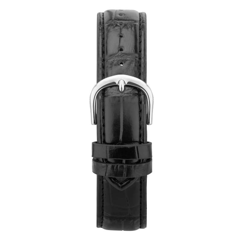 Main Image 4 of Sekonda Easy Reader Men's Black Leather Strap Watch