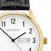 Thumbnail Image 2 of Sekonda Easy Reader Men's Black Leather Strap Watch