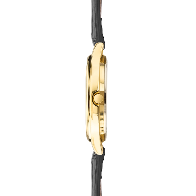 Main Image 3 of Sekonda Easy Reader Men's Black Leather Strap Watch