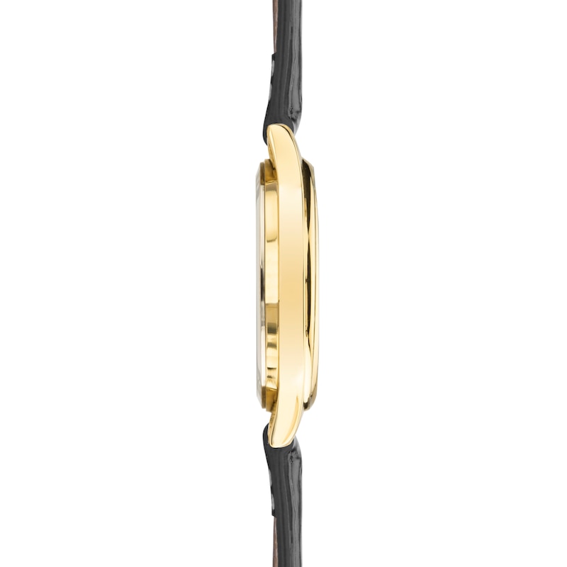 Main Image 6 of Sekonda Easy Reader Men's Black Leather Strap Watch