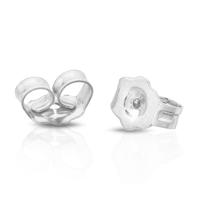 Main Image 3 of Sterling Silver 0.15ct Diamond Leaf Drop Earrings