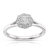 Thumbnail Image 1 of Sterling Silver 0.10ct Total Diamond Solitaire Ring