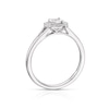 Thumbnail Image 2 of Sterling Silver 0.10ct Total Diamond Solitaire Ring