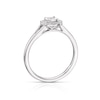Thumbnail Image 3 of Sterling Silver 0.10ct Total Diamond Solitaire Ring