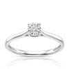 Thumbnail Image 1 of 9ct White Gold 0.05ct Diamond Illusion Set Solitaire Ring