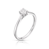 Thumbnail Image 1 of 9ct White Gold 0.05ct Diamond Illusion Set Solitaire Ring