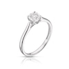 Thumbnail Image 2 of 9ct White Gold 0.17ct Diamond Illusion Set Solitaire Ring