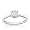 Thumbnail Image 1 of 9ct White Gold 0.20ct Diamond Illusion Set Solitaire Ring