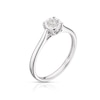 Thumbnail Image 2 of 9ct White Gold 0.20ct Diamond Illusion Set Solitaire Ring