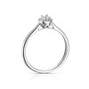 Thumbnail Image 2 of Sterling Silver 0.06ct Total Diamond Halo Solitaire Ring