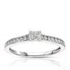 Thumbnail Image 0 of 9ct White Gold 0.33ct Diamond Princess Cut Solitaire Ring