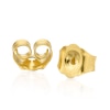 Thumbnail Image 2 of Sterling Silver & 18ct Gold Plated Vermeil 0.10ct Diamond Link Drop Earrings