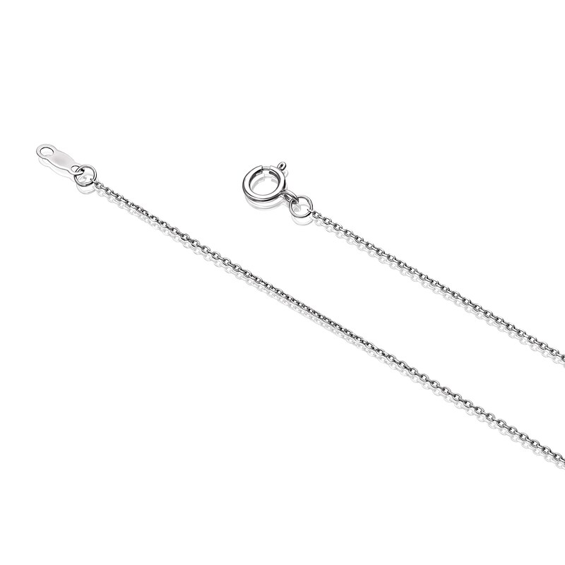 Sterling Silver Sapphire Topaz & 0.06ct Diamond Necklace