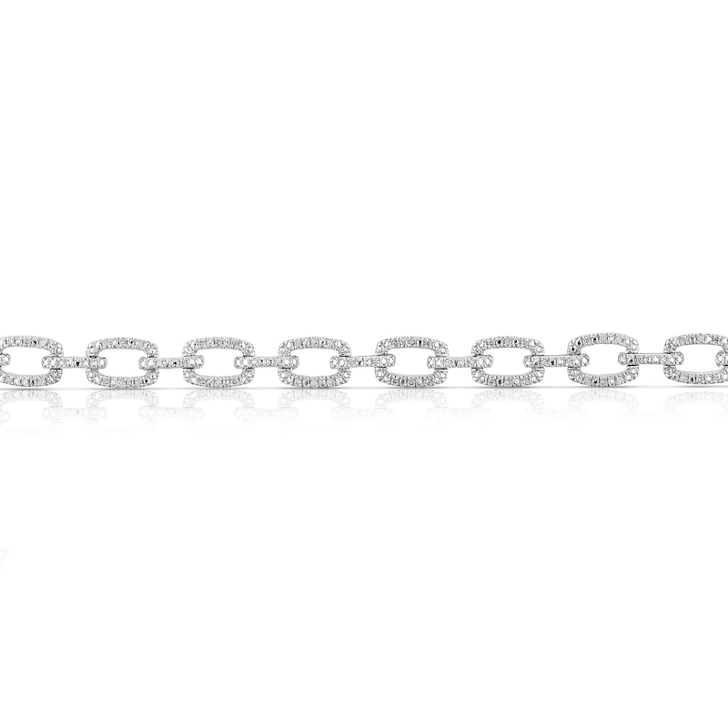 Sterling Silver 0.25ct Diamond Link Bracelet