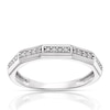 Thumbnail Image 1 of 9ct White Gold 0.12ct Diamond Five Row Half Eternity Ring