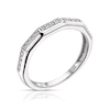 Thumbnail Image 2 of 9ct White Gold 0.12ct Diamond Five Row Half Eternity Ring