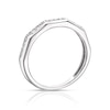 Thumbnail Image 3 of 9ct White Gold 0.12ct Diamond Five Row Half Eternity Ring