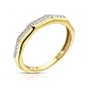 Thumbnail Image 2 of 9ct Yellow Gold 0.12ct Diamond Five Row Half Eternity Ring