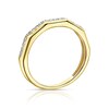 Thumbnail Image 3 of 9ct Yellow Gold 0.12ct Diamond Five Row Half Eternity Ring