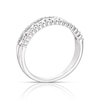 Thumbnail Image 3 of Sterling Silver 0.10ct Diamond Half Eternity Ring