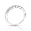 Thumbnail Image 3 of Sterling Silver 0.20ct Diamond Two Row Half Eternity Ring