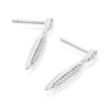 Thumbnail Image 1 of Sterling Silver 0.08ct Total Diamond Drop Earrings