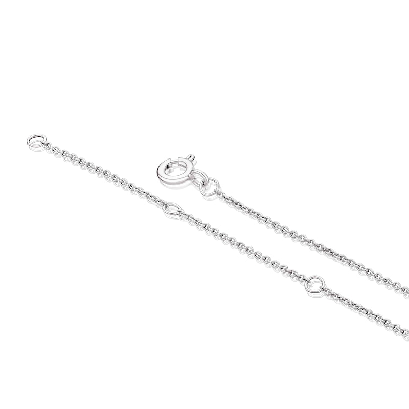 Main Image 3 of Sterling Silver 0.10ct Diamond Butterfly Necklace