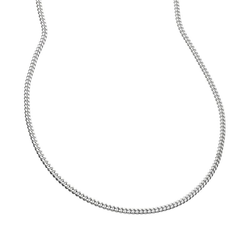 Main Image 2 of Sterling Silver 20" Curb Chain