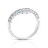 Thumbnail Image 2 of Sterling Silver Topaz 0.08ct Diamond Wishbone Ring