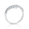 Thumbnail Image 3 of Sterling Silver Topaz 0.08ct Diamond Wishbone Ring