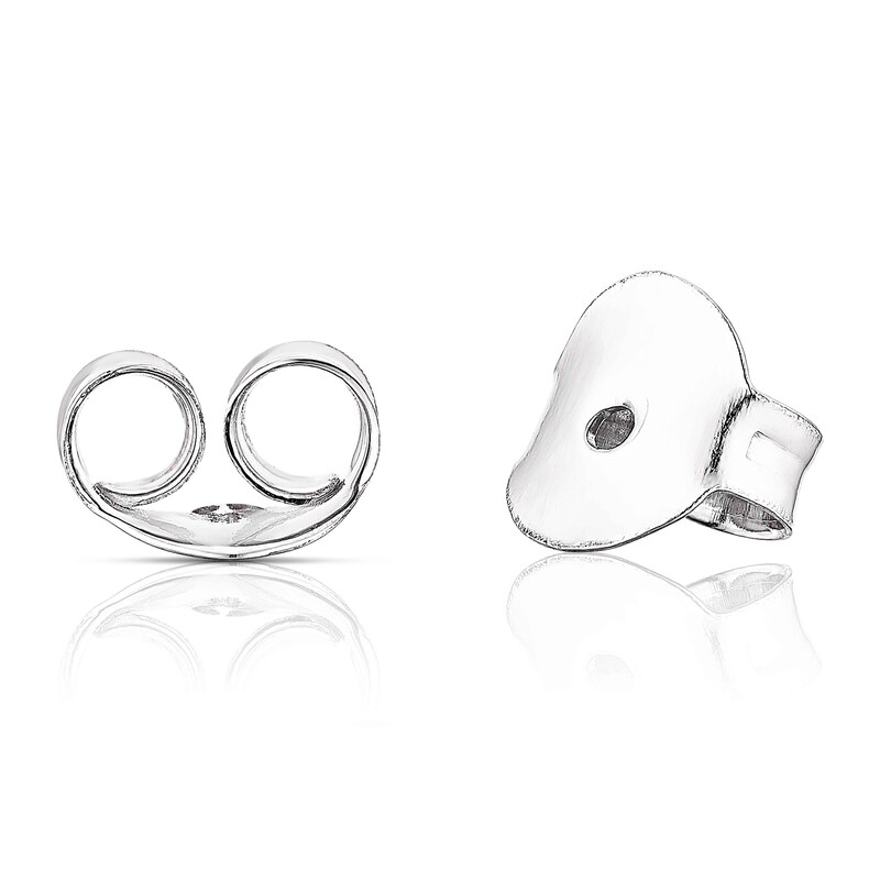 Sterling Silver Ruby & 0.05ct Diamond Drop Hoop Earrings