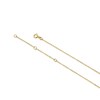 Thumbnail Image 3 of Sterling Silver & 18ct Gold Plated 0.01ct Diamond Moon Pendant