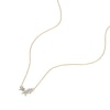 Thumbnail Image 2 of Sterling Silver & 18ct Gold Plated 0.12ct Diamond Star Necklace