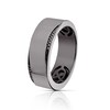Thumbnail Image 2 of Men's Sterling Silver 0.03ct Black Treated Diamond Ring
