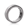 Thumbnail Image 3 of Men's Sterling Silver 0.03ct Black Treated Diamond Ring