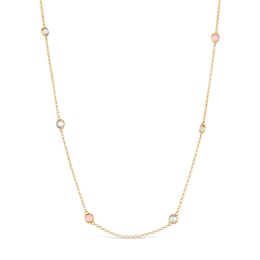 Le Vian 14ct Yellow Gold Moonstone Chalcedony Opal Necklace