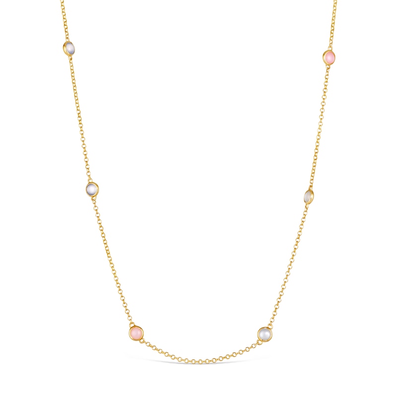Main Image 1 of Le Vian 14ct Yellow Gold Moonstone Chalcedony Opal Necklace