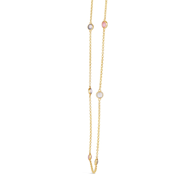 Main Image 2 of Le Vian 14ct Yellow Gold Moonstone Chalcedony Opal Necklace